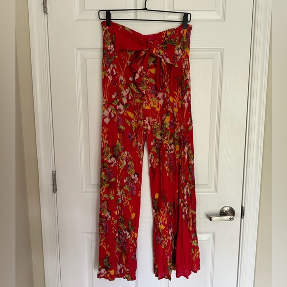 Free People Tie- back Beach Pants - Picture 4 of 11